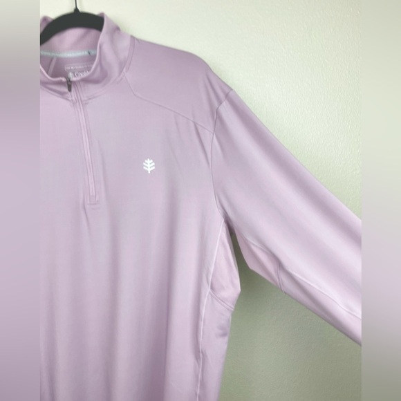 Coolibar Men's XL UPF 50+ Agility Perfromance Pullover Lilac Purple Long Sleeve - Picture 5 of 15